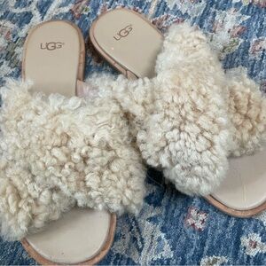 UGG Fur Trim Slide